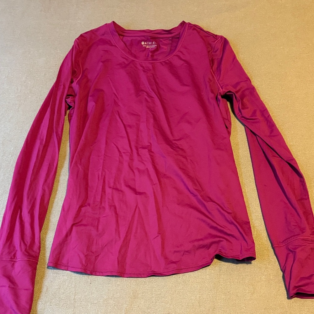 Athleta Fuchsia Long Sleeve Top
